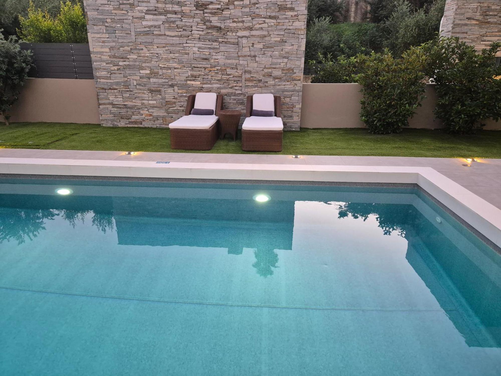 Aguacate Glafki With Heated Private Swimming Pool Villa Tsilivi  Luaran gambar