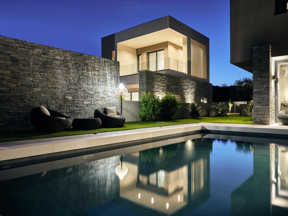Aguacate Glafki With Heated Private Swimming Pool Villa Tsilivi  Luaran gambar