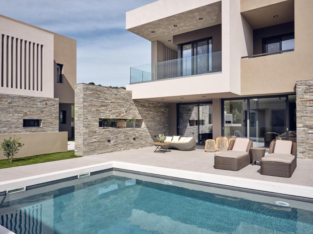 Aguacate Glafki With Heated Private Swimming Pool Villa Tsilivi  Luaran gambar