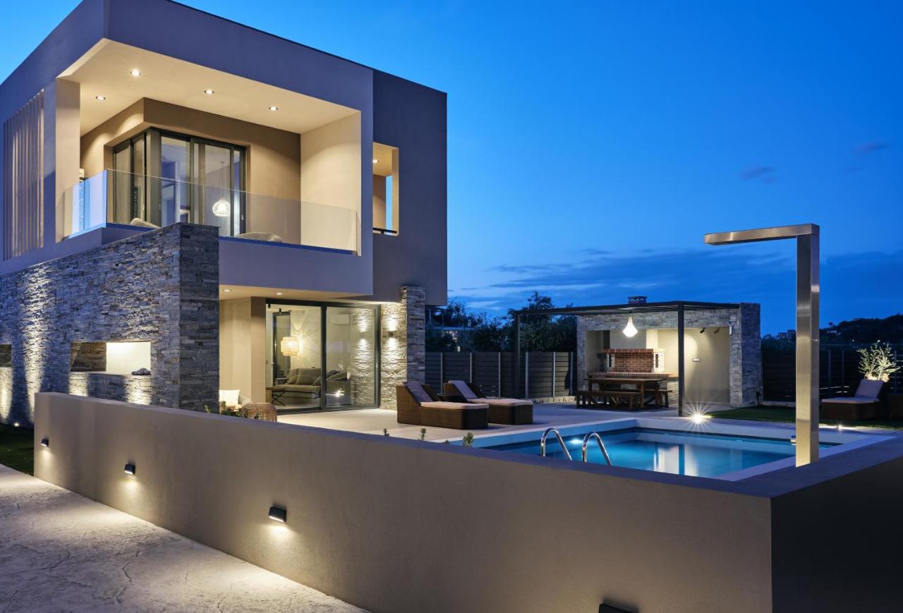 Aguacate Glafki With Heated Private Swimming Pool Villa Tsilivi  Luaran gambar